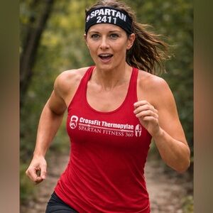 Next Level Apparel Red Fitness Tank Top